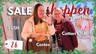(LUSH) sale shoppen in Den Haag met mama 🛍️✨ (+ shoplog) & 2e Kerstdag vieren 🎄 / Vlogmas 26