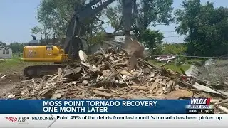 Moss Point tornado recovery one month later