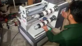 bopp tape slitting machine with clutch brake