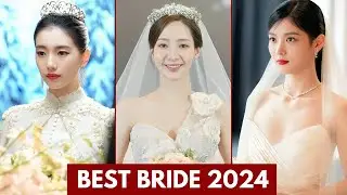 TOP KOREAN ACTRESS WITH BRIDAL LOOK IN DRAMAS 2024 | KOREAN ACTORS WEDDING