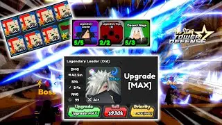 (Madara Update) Legendary Leader (OLD) | Sniper Raid Solo Gameplay/Showcase | All Star Tower Defense