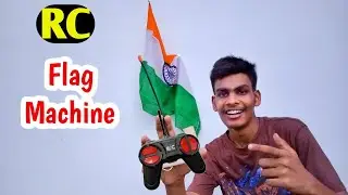 Indian Flag Hoisting Machine || Independence🇮🇳 Day Special || With Gear Moter ||Rc Controler 🔥