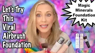 Let's Try This Viral Airbrush Foundation!  Magic Minerals Foundation Kit (Jerome Alexander)