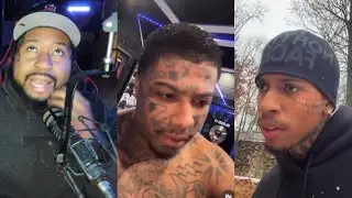 Too Far? Akademiks reacts to NLE Choppa going off on Blueface's son after boxing Challenge