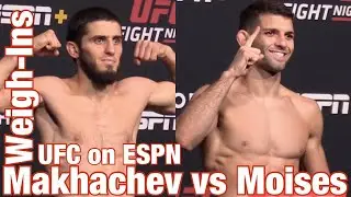 UFC on ESPN 26 WEIGH-INS: Islam Makhachev vs Thiago Moises