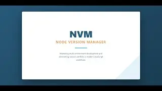 Install NVM on Windows (nvm-windows) + Switch Node.js Versions Easily