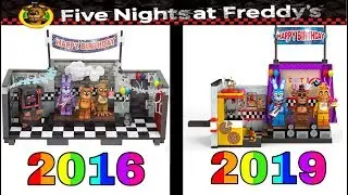 Evolution Of FNAF McFarlane Sets 2016-2019 (Wave 1-6)