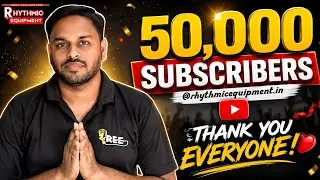 50K Subscribers Completed Rhythmic Equipment 🙏 Love and Support from all of you ❤️