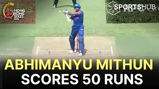 Abhimanyu Mithun Scores 50 Runs | India vs UAE | Day 2 | Hong Kong Sixes 2025 | ZG1S