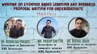 Evidence Based Learning and Research Proposal Writing for Undergraduates