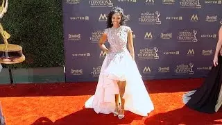 Mishael Morgan 2017 Daytime Emmy Awards Red Carpet