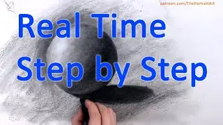How to draw realistically - Sphere exercise - Real Time - FREE Art Tutorials (link in desc)