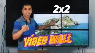 Como Funciona o Video Wall HDMI 2x2 para 4 Telas