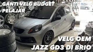 DARI TW KE OEM? TIPS RACING LOOK VERSI HEMAT? - Velg OEM Jazz GD3 di Honda Brio