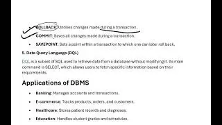 L-5 || DBMS languages & applications: Learn SQL, DDL, DML, DCL, TCL for real-world data use!