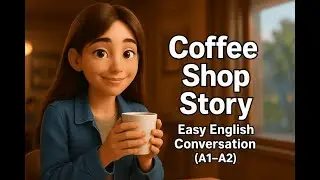 Ep. 21: Coffee shop Conversation | Short English Story for Beginners (A1-A2) with Subtitles (EN+UA)