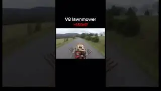 Big Block V8 Chevy lawnmower💥         #v8#lawnmower#memes#fortheboys#automobile