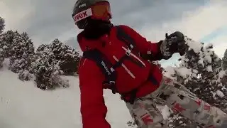 Waited for winter. Freeride snowboarding