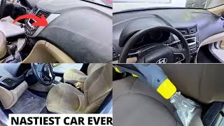Cleaning the NASTIEST, FORGOTTEN Car Interior (ASMR Deep Clean)