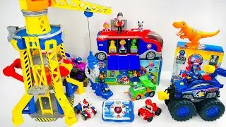 42 Minutes of Satisfying Unboxing | cool Paw Patrol：engineering crane rescue ASMR | Review Toys