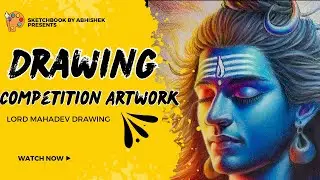 Drawing Competition &ldquo;Lord Mahadev Drawing with Color Pencil&rdquo; | How to Blend Color Pencil