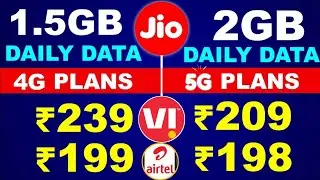 Jio, airtel new recharge offer 5g | jio, airtel, vi, bsnl recharge plan | new recharge offer 2025