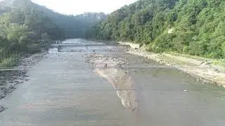 NEPAL JHAPA DUMUKHA HANGING BRIDGE DRONE SHOOT 002