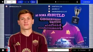 AS ROMA REBUILD PART TWO WITH A GEGENPRESS TACTICS