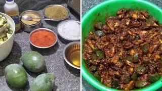 அடுப்பு தேவையில்லை வெய்யில் வேண்டாம் ஆன ஊறுகாய் செய்யலாம் | Aavakkai Oorugai | Abhinaya's Creation