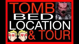 TOMB BED tour & location Fallout 76 CAN YOU SLEEP IN? C.A.M.P. build mode shelter fo76 w/ Vampiress