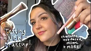 testing new makeup! charlotte tilbury, milani, too faced, + more!