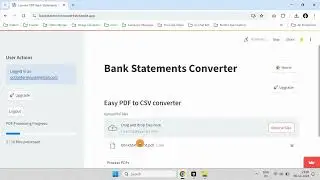 How to convert pdf bank statements to csv | Bank Statement Converter Walkthrough video
