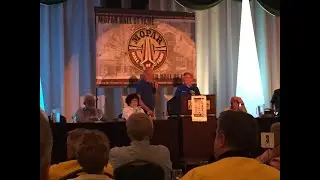The John Petrie racing team being inducted into the Mopar Hall of Fame.