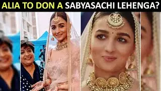 Bride-to-be Alia Bhatt to walk down the aisle donning Sabyasachi lehenga on her wedding day: Reports