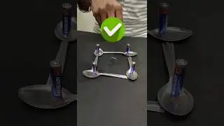 Battery Coin and Spoon Experiment 🤔 #shorts #experiment #science