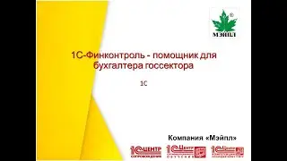 1С-Финконтроль -  помощник для бухгалтера госсектора