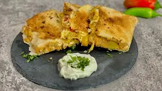 How To Make Chicken Quesadilla Pan Sheet Style Recipe || Quick Party Snack
