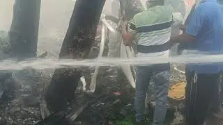Plane Tail Stuck in Building After Air India Crash in Ahmedabad, India