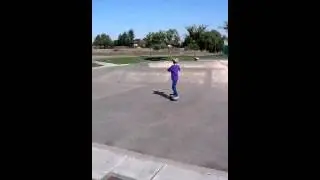 Sk8rkid practicing his moves