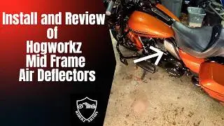 Do mid frame air/heat deflectors work to redirect engine heat ? #riderznation #hogworkz #motorcycle