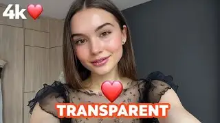 4K Sheer Transparent Try-On Haul 2025 | Micro Bikini Collection 