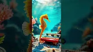 Musical Sea Monsters?! 🐙🎺 Ocean-Instrument Hybrids! #Shorts
