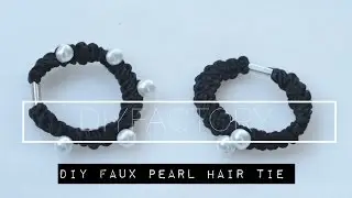 DIY - Faux pearl hair tie