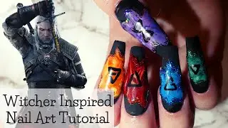 Witcher Inspired Nail Art Tutorial || Mari's Nerdycures