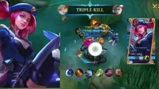LEGENDARY!! Layla Top Global 1 HIT Critical Build Damage and  Top 1 Global Layla~#queengaming#mlbb