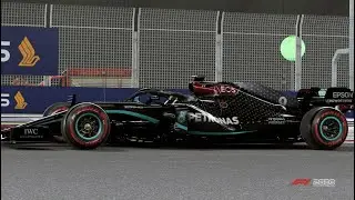 Mercedes-AMG Petronas F1 Team W11 Hot Lap at Marina Bay Circuit