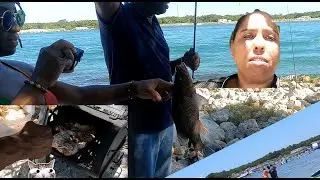 🎣 Beach Vibes with Our Jamaican-Floridian Family | Catch & Cook, Fish Tea, Jerk Chicken & More! 🇯🇲🌴