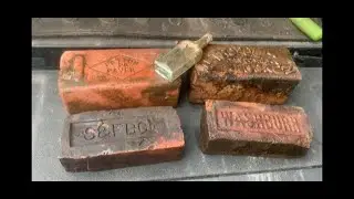 SEARCHING FOR OLD VINTAGE BRICKS (TRYING TO ADD ANOTHER BRICK IN THE WALL) ANTIQUE BOTTLE MUDLARKING