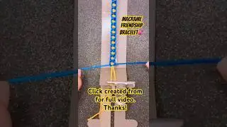 Friendship bracelet 💕#shorts #remix #diy #bracelet #craft #tutorial #macrame
