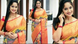 TV serial actress tejaswini gowda sankranthi celebration latest photos